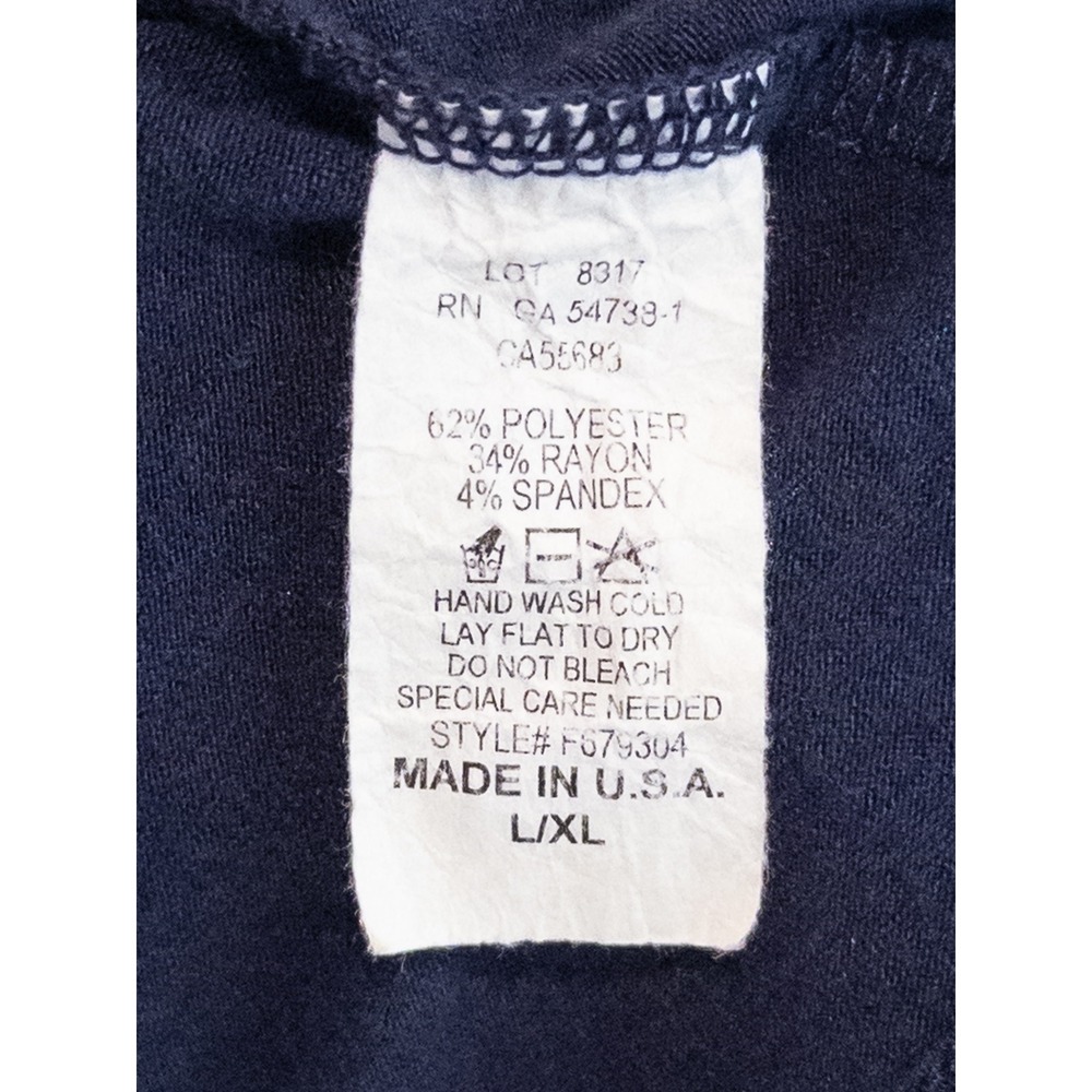 Nally & Millie Striped Shirt Women L/XL Nautical Coastal Preppy Oversized Blue - Picture 4 of 6